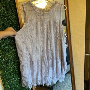 Lace Plus Size Top